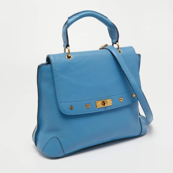 MCM 2 WAY Elegant Blue Women's Handbag - Picture 1 of 10